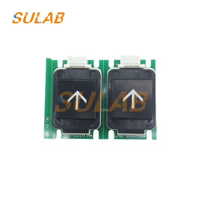 زر ضغط مصعد ميتسوبيشي الأصلي LHB-051A من سبائك الألومنيوم المستخدمة في صناعة الطائرات مع سطح مؤكسد ولوحة دائرة مقاومة للتآكل