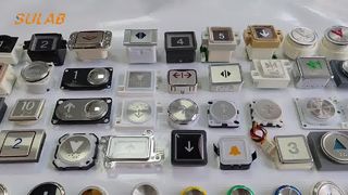 BR32A زر المصعد ذو المواصفات العالمية مقاس 32 مم مع مؤشر الإضاءة الخلفية LED وMo مفتوح عادةً