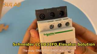 شنايدر LC1D32FD 3-Pole Power Contactor 32A 110VDC لفائف 1NO + 1NC Aux لخزانة التحكم في المصعد S