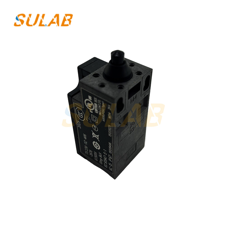 IP67-Rated Elevator Brake Limit Switch with 1NC + 1NO Contact Configuration Compliant with EN 81 and ASME A17.1