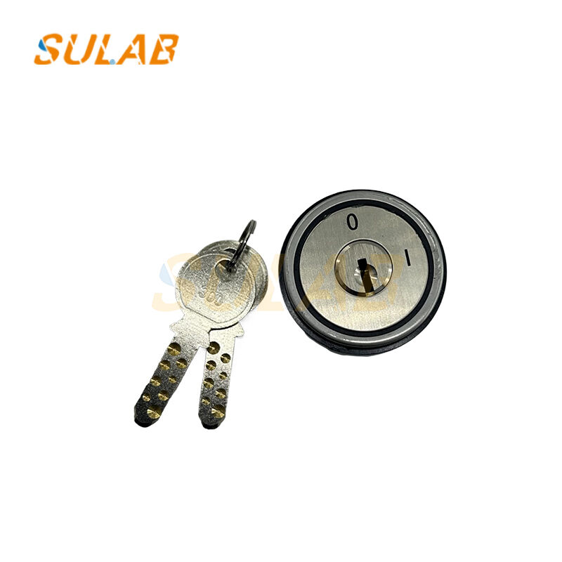 Electromagnetic Key-Operated Elevator Key Switch with Panel Mounting for Secure Base Station Lock