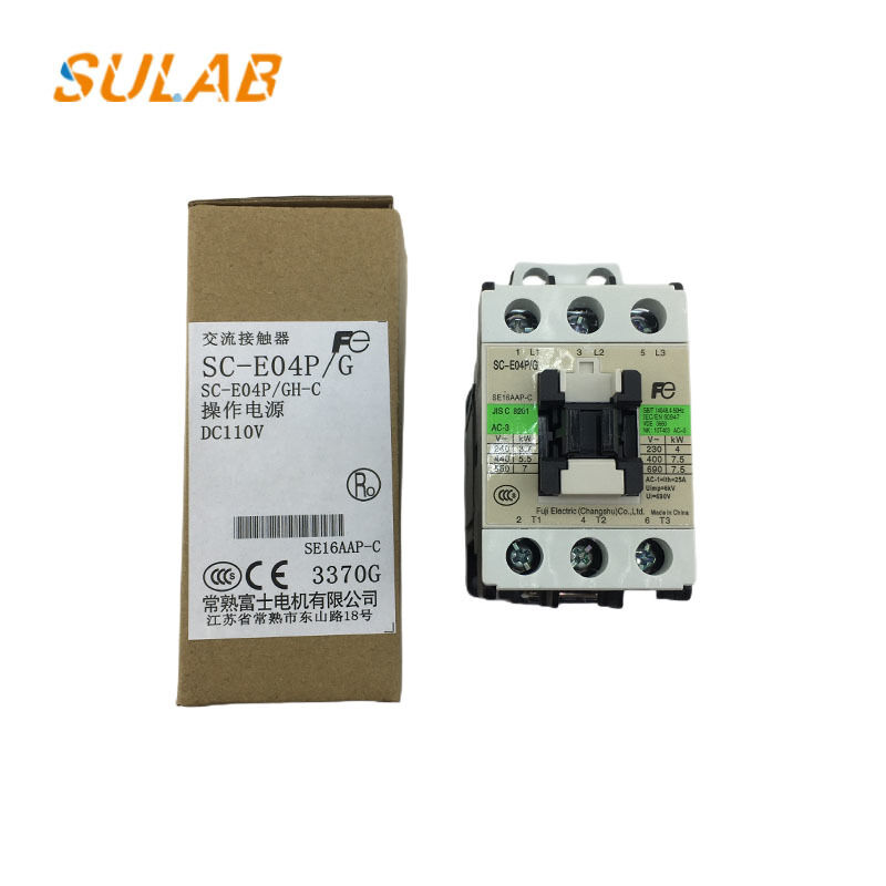 Fuji Electric SC-E04PG-110VDC IEC Contactor with 18A Rated Current 3-Pole and 110V DC Coil