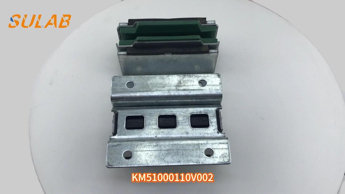 Kone Elevator Sliding Guide Shoe with Low-Friction Polymer Liner and Zinc-Plated Steel Frame for 9 mm/10 mm/16 mm Rails