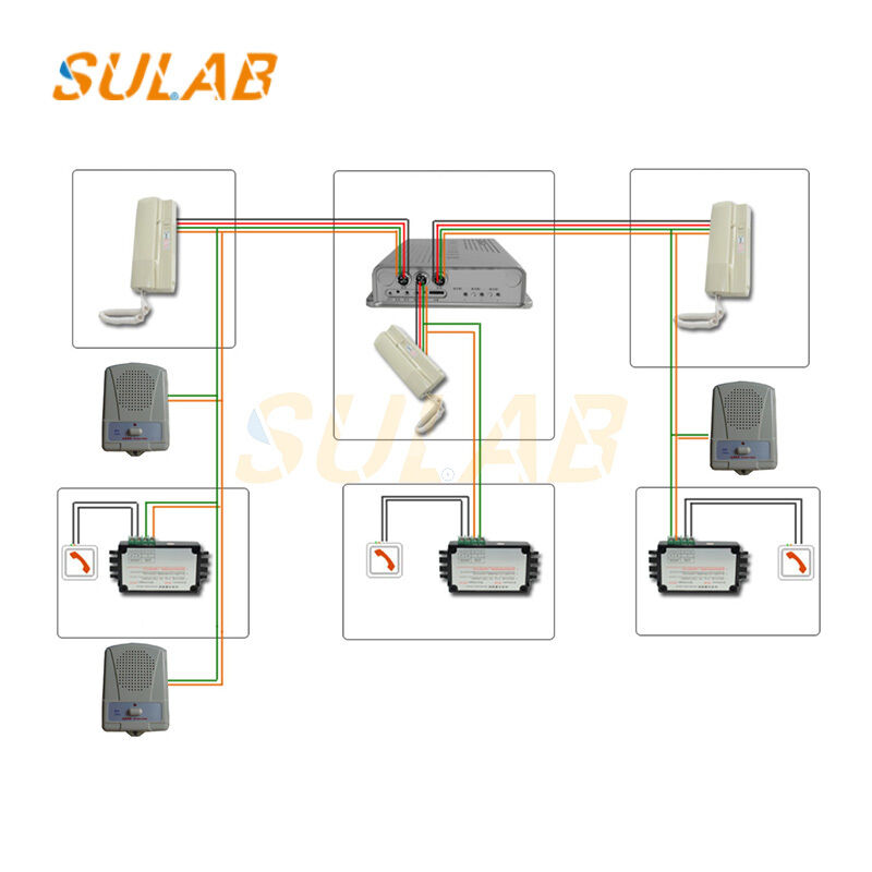 Elevator Intercom Telephone MT-1210-1 with DC 24V Full-Duplex Communication and Wall-Mounted Installation