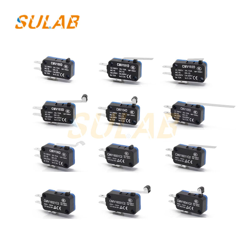 CNTD CMV16031C2 Snap-Action Limit Switch 16 A 250 V Long-Lever Roller SPDT for Elevators