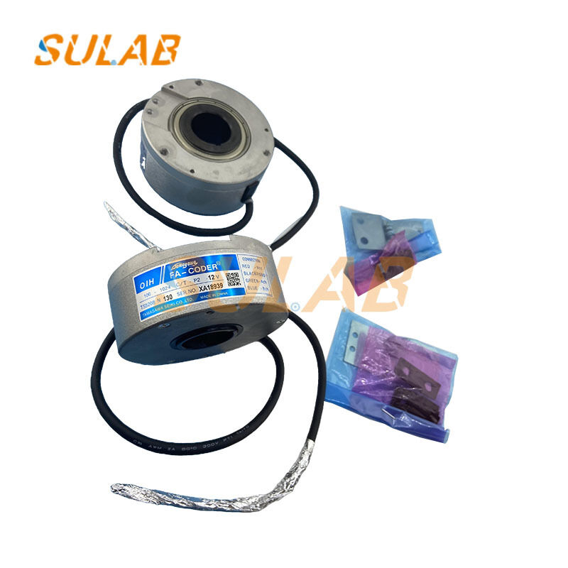 Elevator Rotary Encoder with Variable Frequency Speed Control Safety Logic Execution and Status Monitoring for Elevator Doors