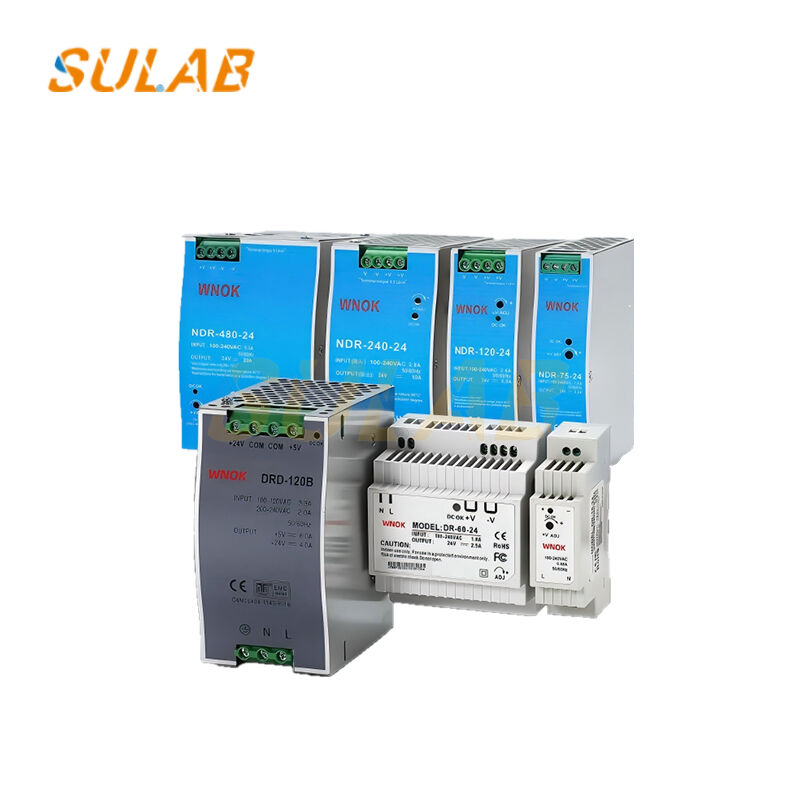 Mean Well DIN Rail Switching Power Supply For Elevator Industrial Control DC 24V Output Spare Part DR-100-24