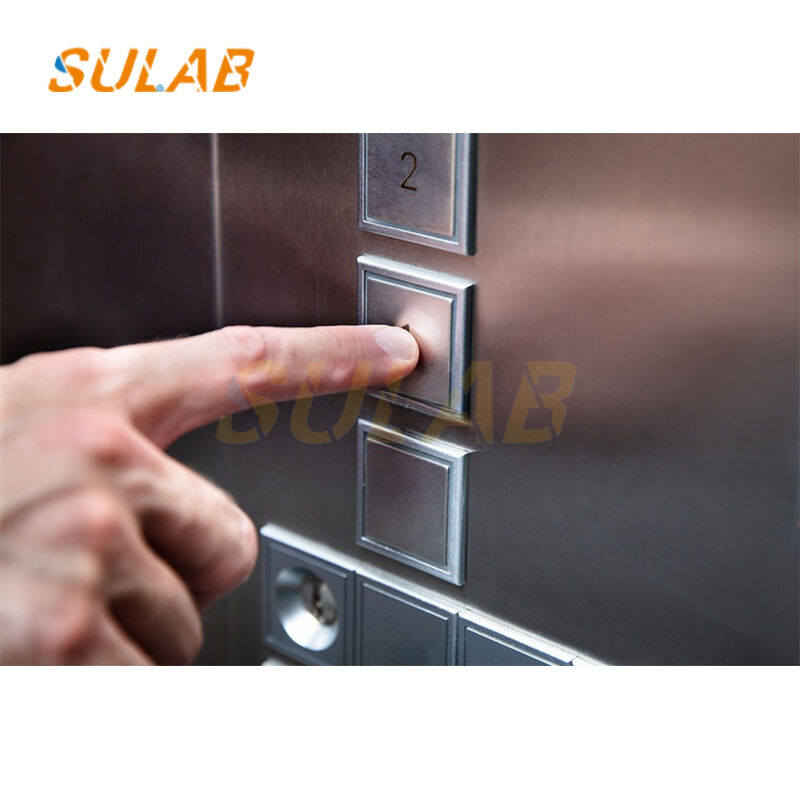 MITSUBISHI Elevator Square Push Button with Silver Alloy Contacts & LED Indication for GPS-II Series LHB-008B