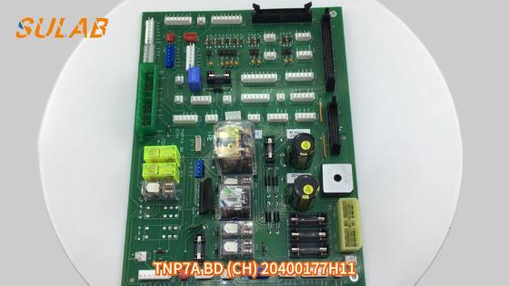 Hyundai Elevator PCB TNP7A BD (CH) 20400177H11 - لوحة مرحلات خزانة التحكم مع وصلات مطلية بالذهب وركيزة مثبطة للهب FR-4 لجهد الإدخال 12 فولت تيار مستمر ±5%