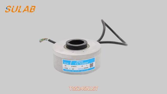 مشفر دوار ذو عمود مجوف Tamagawa TS5246N167 بـ 8192 نبضة لكل دورة ومصدر طاقة DC 5V لمحرك جر PMSM للمصاعد