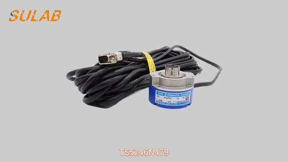 مشفر دوار ذو عمود مجوف Tamagawa TS5246N479 بـ 8192 نبضة لكل دورة ومصدر طاقة DC 5V لمحرك جر المصاعد PMSM